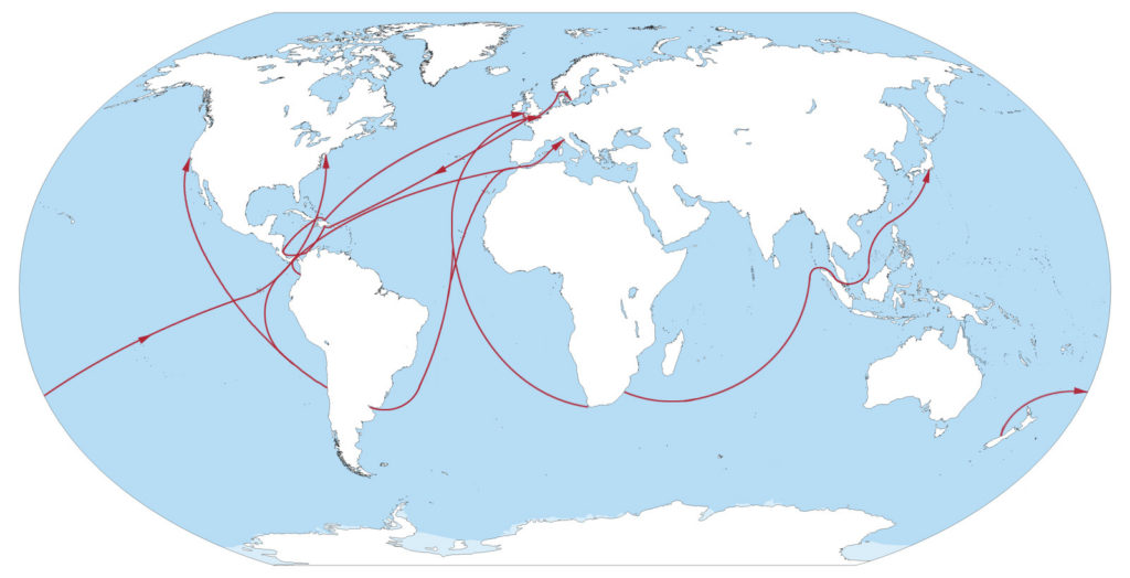 Cool Carriers rout map